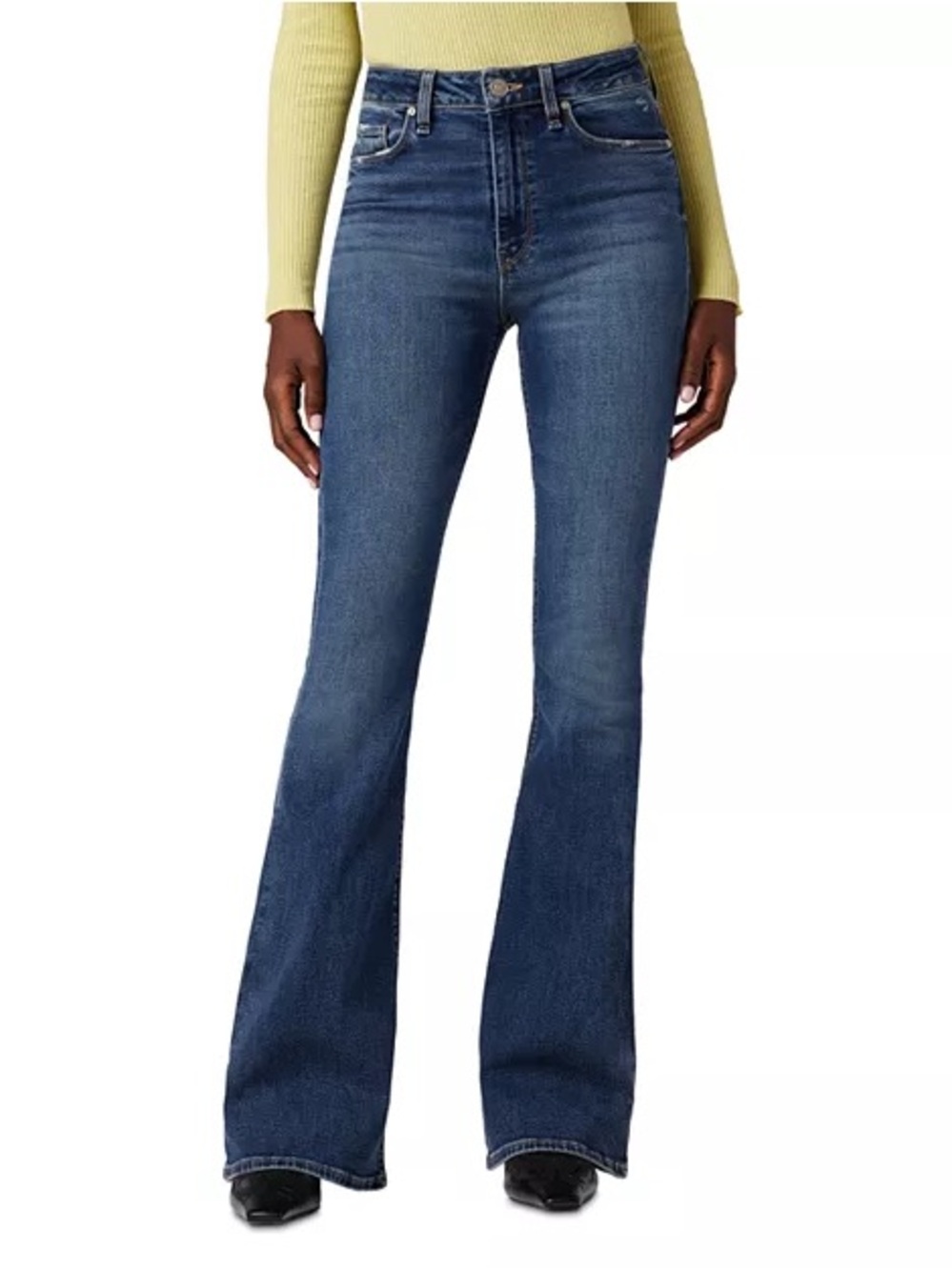 Hudson Jeans Dark Blue High-Rise Flare